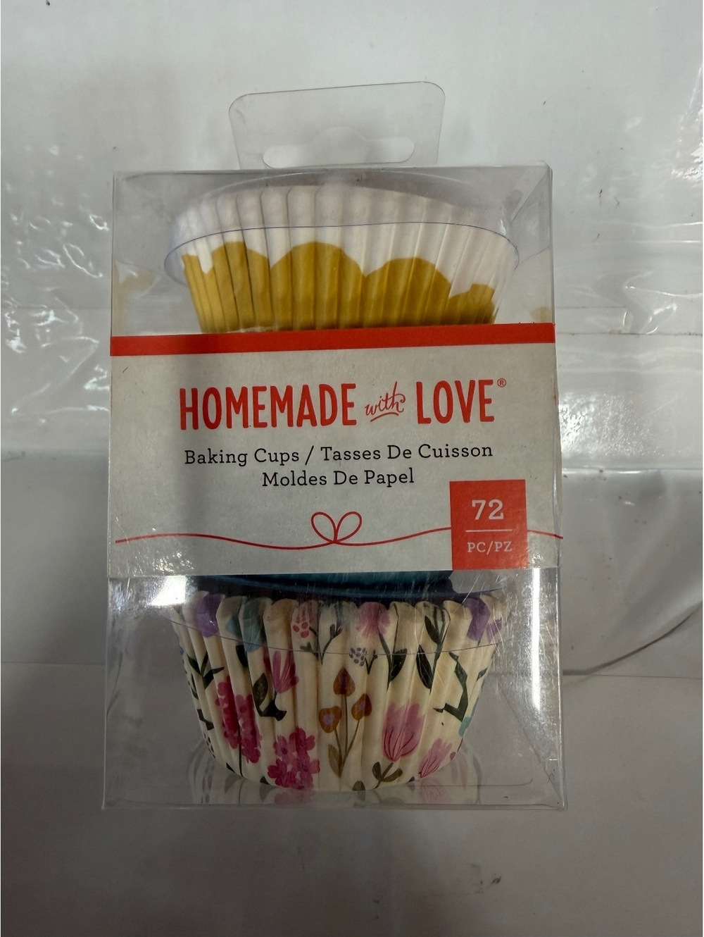 Homemade with Love Baking Cups - 72 Count Assorted Designs